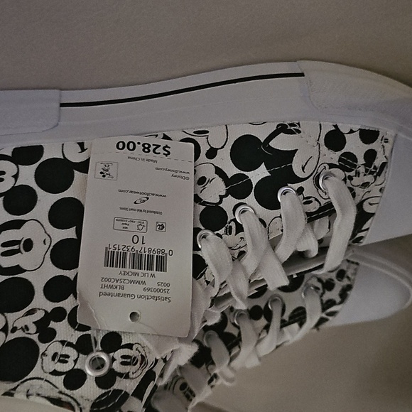 Mickey Mouse High-Top Shoes - Black and White - Picture 3 of 5
